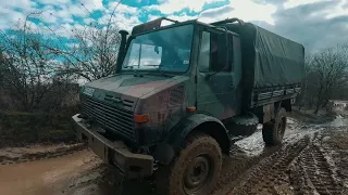 Unimog 1300l auf der Schmidtenhöhe Februar 2023