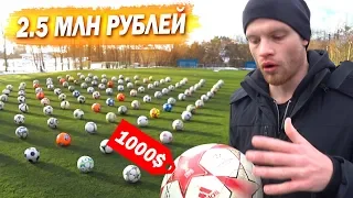 132 FOOTBALLS ON PITCH. Самая большая коллекция мячей