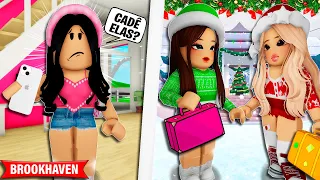 MINHAS AMIGAS FIZERAM uma VIAGEM de NATAL SEM MIM | Roblox Brookhaven 🏡Rp | Historinhas