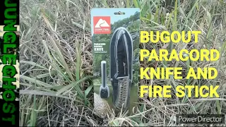 OZARK TRAIL PARACORD 5 INCH KNIFE AND FIRE STARTER ,SHEATH BUGOUT, SURVIVAL EP.30