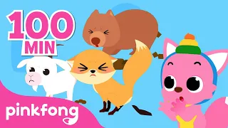 Peek-a-poo! | Fun Animal Songs Compilation for Kids | Pinkfong Baby Shark