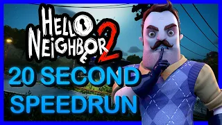 Hello Neighbor 2 Beta Speedrun 20 Seconds (World Record)