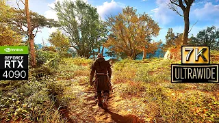 [7K] Assassin's Creed Valhalla [Ultrawide] NEXT-GEN Graphics Reshade 2023 | RTX 4090