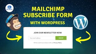 MailChimp newsletter tutorial || Mailchimp subscribe form WordPress || Wp Hridoy