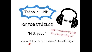 How to Learn Swedish TRÄNA till NP Hörförståelse