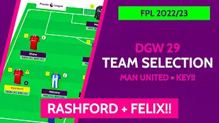 FPL TEAM SELECTION FOR GW 29! | FANTASY PREMIER LEAGUE 2022/2023 TIPS for Game Week 29