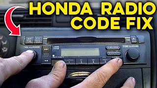 How to Get Honda Radio Serial Number, Code and How to Enter It