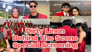 Francine Diaz & Seth Fedelin Dirty Linen Behind The Scene Celebrity Special Screening