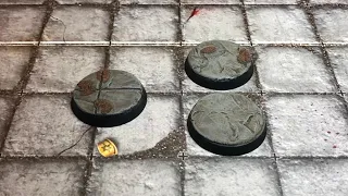 Blood Bowl - how to make flagstone bases good for all warhammer, 40k etc