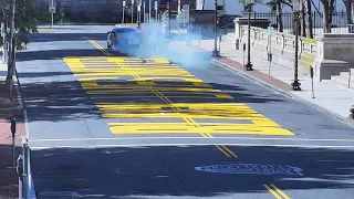 Damage to BLM mural in Springfield on Sept. 20th at 10:29 a.m.