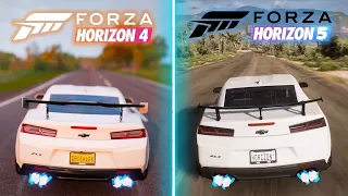 Forza Horizon 4 vs Forza Horizon 5 | Graphics | Sound Comparison