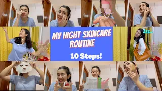 My 10 Step Perfect Night Skincare Routine for Healthy Skin #skincare