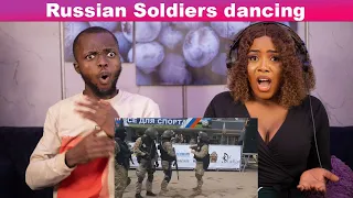 OUR FIRST TIME WATCHING Russian Soldiers dancing to Rasputin REACTION