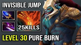 Ultimate Level 30 Huskar Invisible Ganking Silver Edge with 1v5 Pure Spear Burn Damage Dota 2