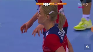 Spain - Norway first half women handball Germany 2017