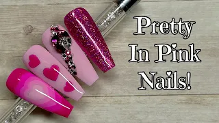 Pretty in Pink Valentines Nails | Nail Sugar | Crystal Parade | Madam Glam