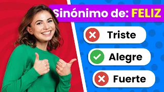 Reto de SINÓNIMOS 📚✏️🤔 | ¿Cuánto Sabes de SINÓNIMOS 🤓? - Quiz de Lenguaje ✅