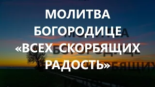 «ВСЕХ СКОРБЯЩИХ РАДОСТЬ» МОЛИТВА ПЕРЕД ИКОНОЙ БОЖИЕЙ МАТЕРИ