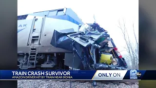 Amazon delivery driver struck by train can't believe he survived