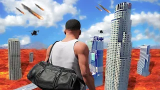 ¿Qué Pasa si Hay un TSUNAMI de LAVA en GTA 5?