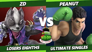 Momo's Mid-Off Top 8 - ZD (Wolf) Vs. Peanut (Little Mac) SSBU Ultimate Tournament