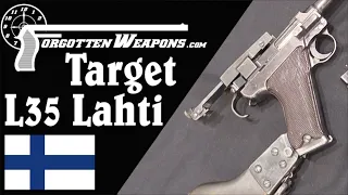 Unique L-35 Lahti Target Pistol with Stock & Bipod