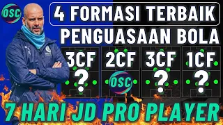 4 FORMASI TERBAIK PENGUASAAN BOLA 3CF, 2CF, 1CF 7 HARI JADI PRO PLAYER EFOOTBALL 2023 MOBILE