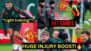 🔥Martinez,Bissaka,Mount,Garnacho,Rashford,Hojlund | Man United training & injury News vs Aston Villa