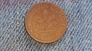 1950 1 PHENNIG COIN FROM GERMANY - A SUPER KIND GIFT FROM CORNDOGG 42 !!!