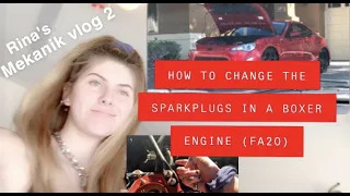 HOW TO CHANGE THE SPARK PLUGS IN AN FRS-BRZ-TOYOTA86 (FA20 BOXER ENGINE) - Rina Rae
