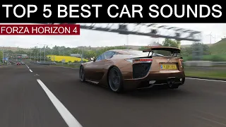 TOP 5 BEST CAR SOUNDS | Forza Horizon 4 | Crackles & Pops