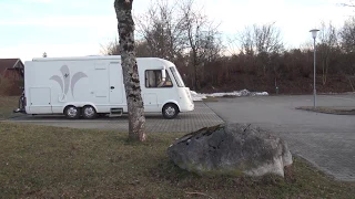 Motorhome parking at Wangen in Allgäu, Germany