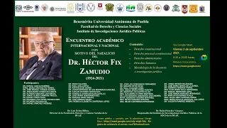 2. Encuentro Académico Internacional y Nacional. Org. Dr. Rafael Sánchez Vázquez (IIJP DERECHO BUAP)