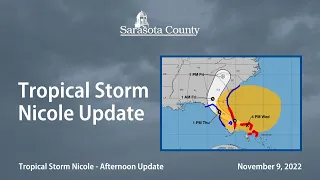 Tropical Storm Nicole - Afternoon Update: Nov. 9, 2022