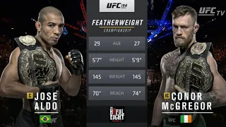 Conor McGregor Knockout vs Jose Aldo