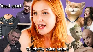 Vocal Coach Reacts to Celebrity Voice Actors (ft. vocal analysis)