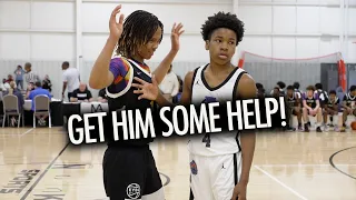 8th Grade Peyton Kemp GETS WILD vs Mookie Betts AAU Team & The Family HEATS UP!