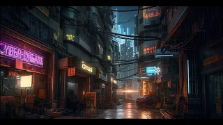 Cyber City Blade Runner:  Relaxing Cyberpunk Ambient Music for Sleep. Meditation, Study