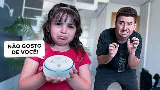 A ALEXA NÃO GOSTA DA MINHA FILHA ADOTIVA!!