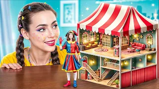 I Built a Secret Tiny House at Home! Doll Room Makeover!