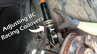 Adjusting My Front Coilovers & Setting Ride Height the Correct Way