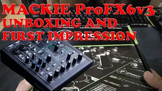 Mackie ProFX6v3 MIXER UNBOXING