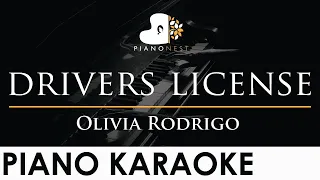 Olivia Rodrigo - drivers license - Piano Karaoke Instrumental Cover with Lyrics