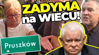 ALE JAJA! Wyborcy PiS NIE WPUSZCZENI na wiec Kaczyńskiego! "Nie chcę RAMOLA!"