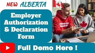 DEMO: AAIP Employer Authorization and  Declaration Form Step By Step