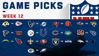 NFL Week 12 Game Picks