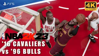 NBA 2K23 [PS5 4K] '16 Cavaliers vs '96 Bulls - LeBron James vs Michael Jordan - Next Gen Gameplay