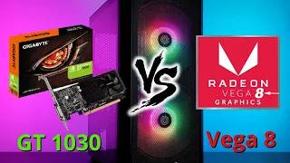 Ryzen 7 5700G : VEGA 8 vs GT 1030 - Teste  8 Games