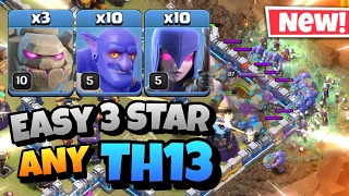 Th13 Golem Bowler Witch Attack With 10 Zap Spell | Best Th13 Attack Strategies in Clash of Clans