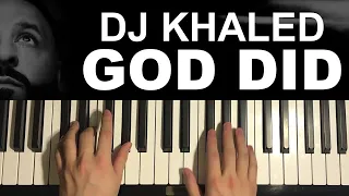 DJ Khaled - God Did (Piano Tutorial Lesson)